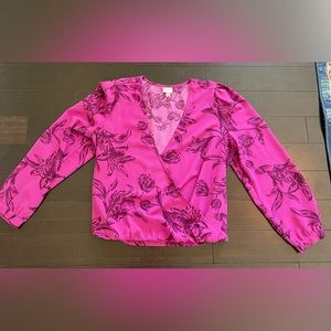 A New Day Wrap Blouse Size L
